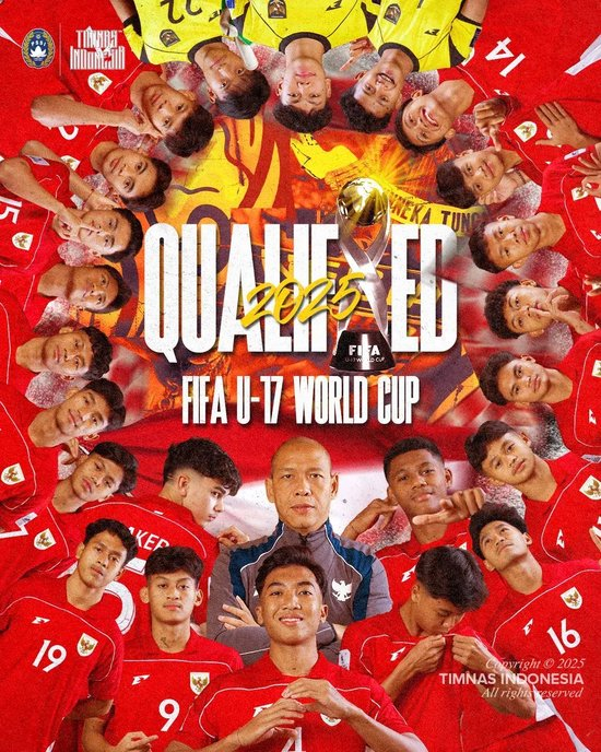 印尼国少两连胜出线U17世界杯 队史首次通过预选赛晋级